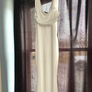 White Floor Length Dress